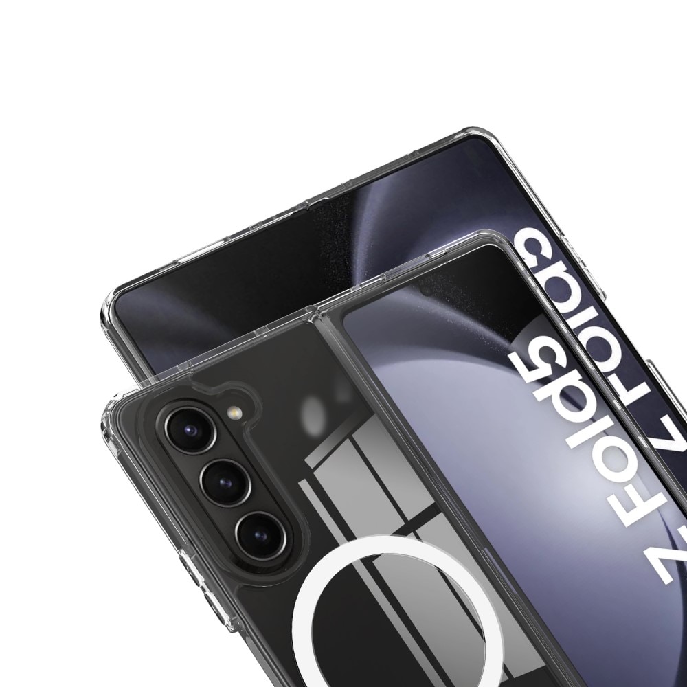 Coque hybride MagSafe Samsung Galaxy Z Fold 5 Transparent