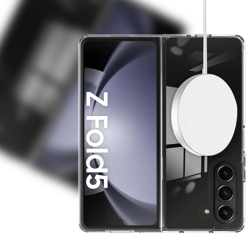 Coque hybride MagSafe Samsung Galaxy Z Fold 5 Transparent