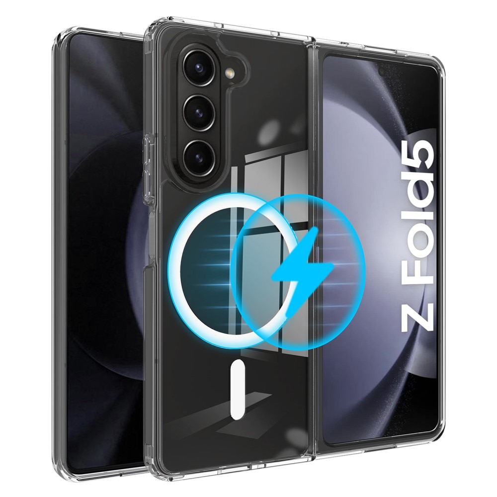 Coque hybride MagSafe Samsung Galaxy Z Fold 5 Transparent