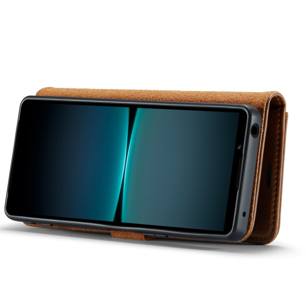 Étui portefeuille Magnet Wallet Sony Xperia 1 V, Cognac