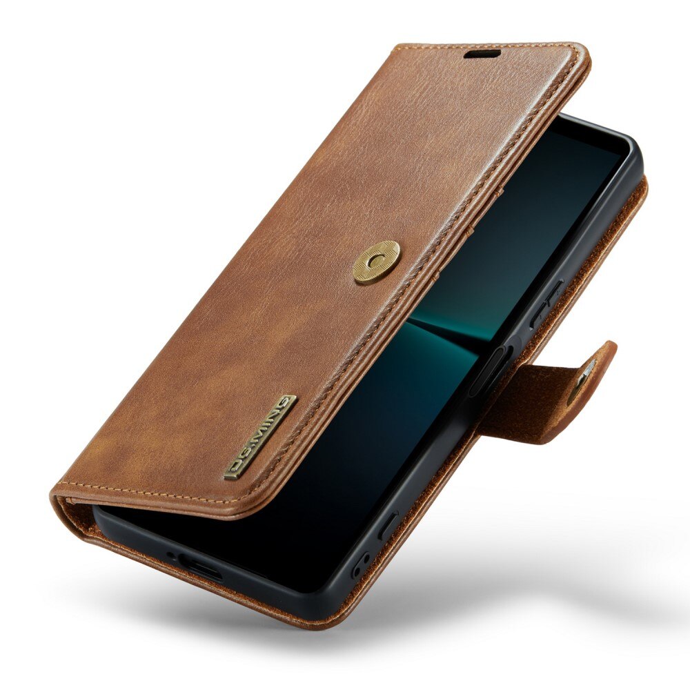 Étui portefeuille Magnet Wallet Sony Xperia 5 V, Cognac