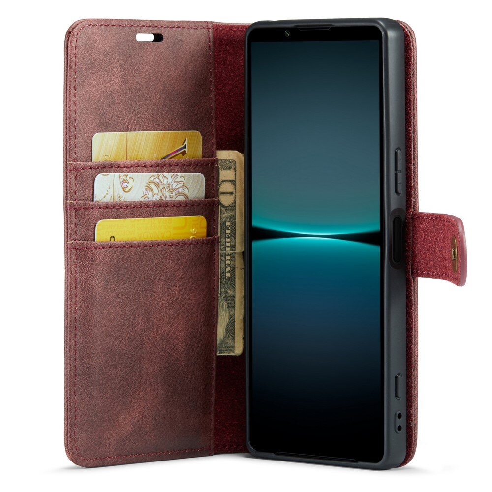 Étui portefeuille Magnet Wallet Sony Xperia 1 V, Rouge