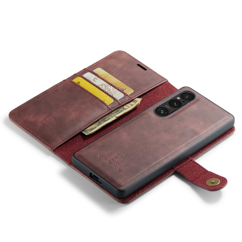 Étui portefeuille Magnet Wallet Sony Xperia 1 V, Rouge