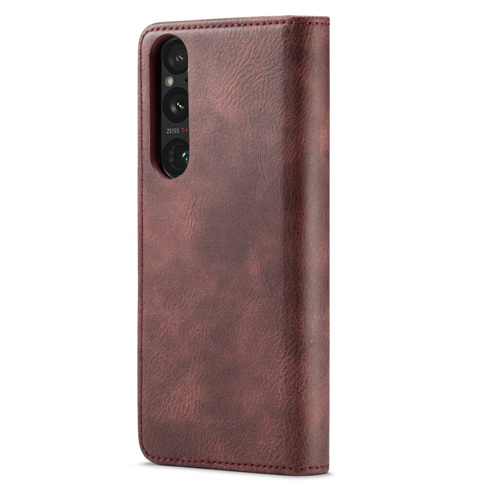 Étui portefeuille Magnet Wallet Sony Xperia 1 V, Rouge