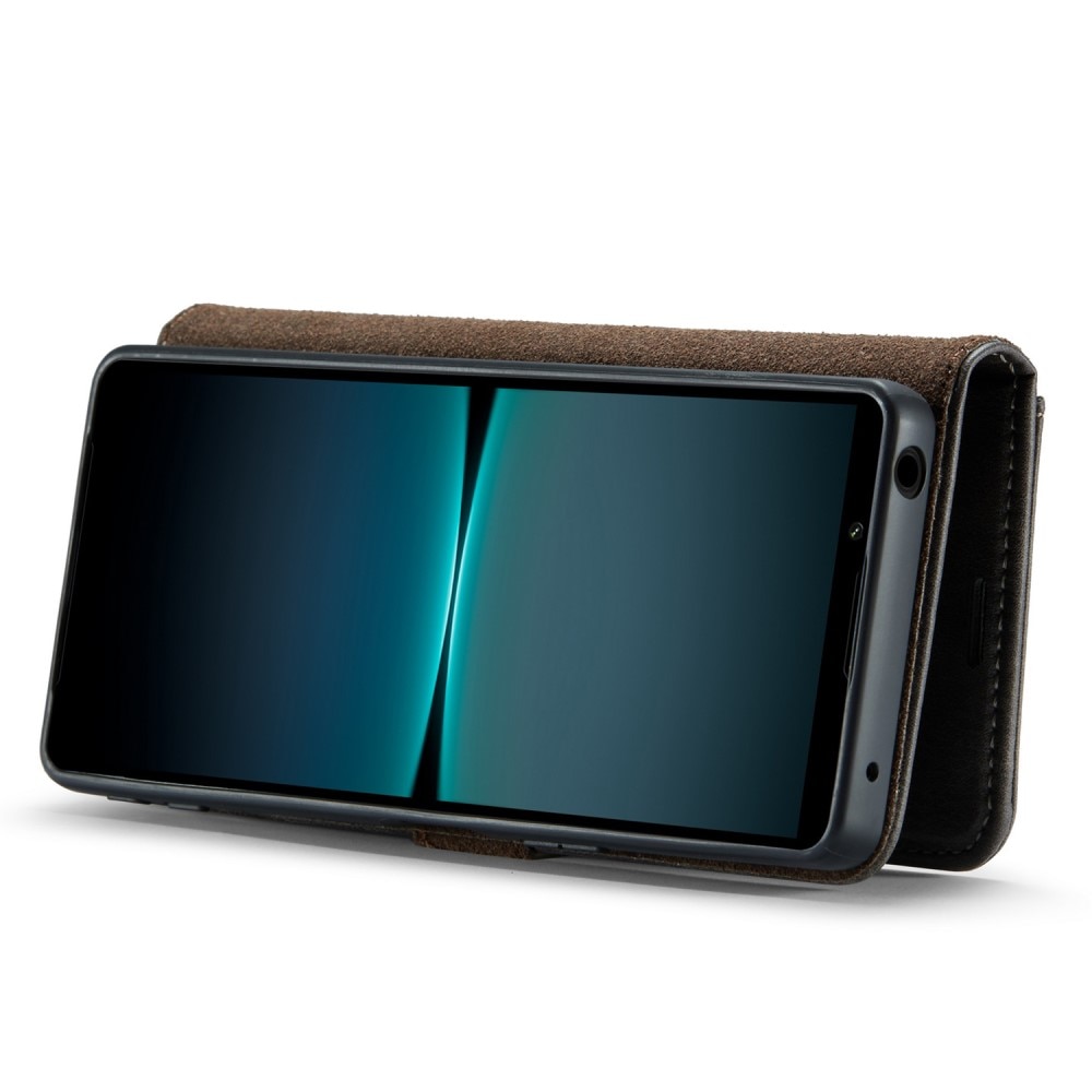 Étui portefeuille Magnet Wallet Sony Xperia 5 V, Brown