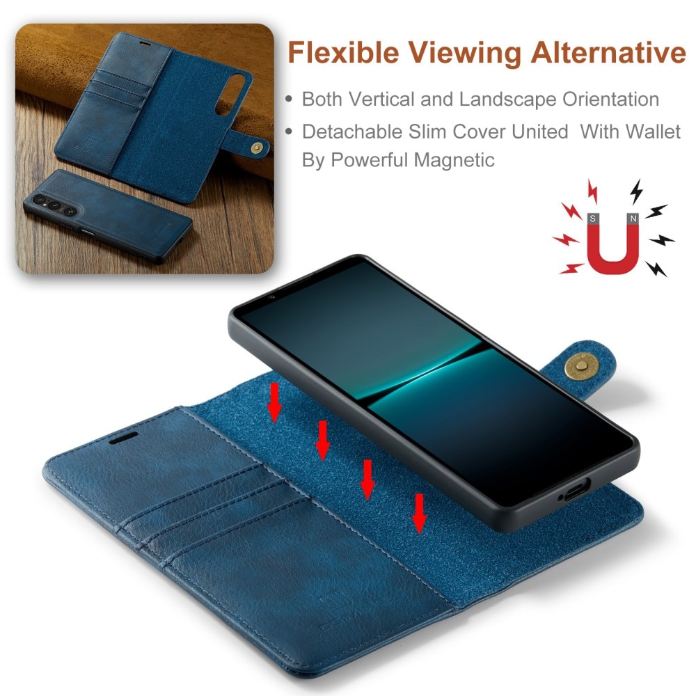 Étui portefeuille Magnet Wallet Sony Xperia 1 V, Blue