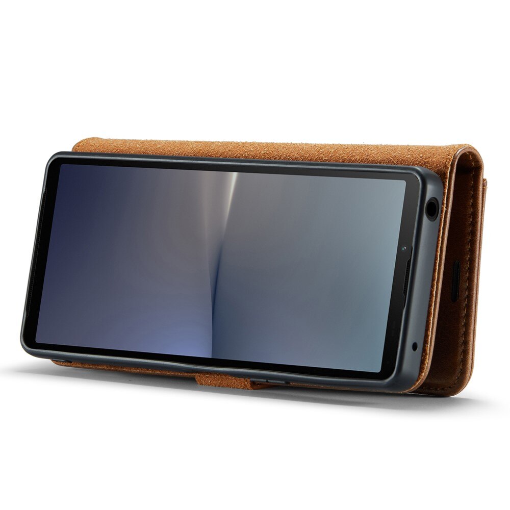 Étui portefeuille Magnet Wallet Sony Xperia 10 V, Cognac