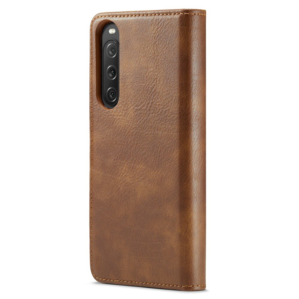 Étui portefeuille Magnet Wallet Sony Xperia 10 V, Cognac