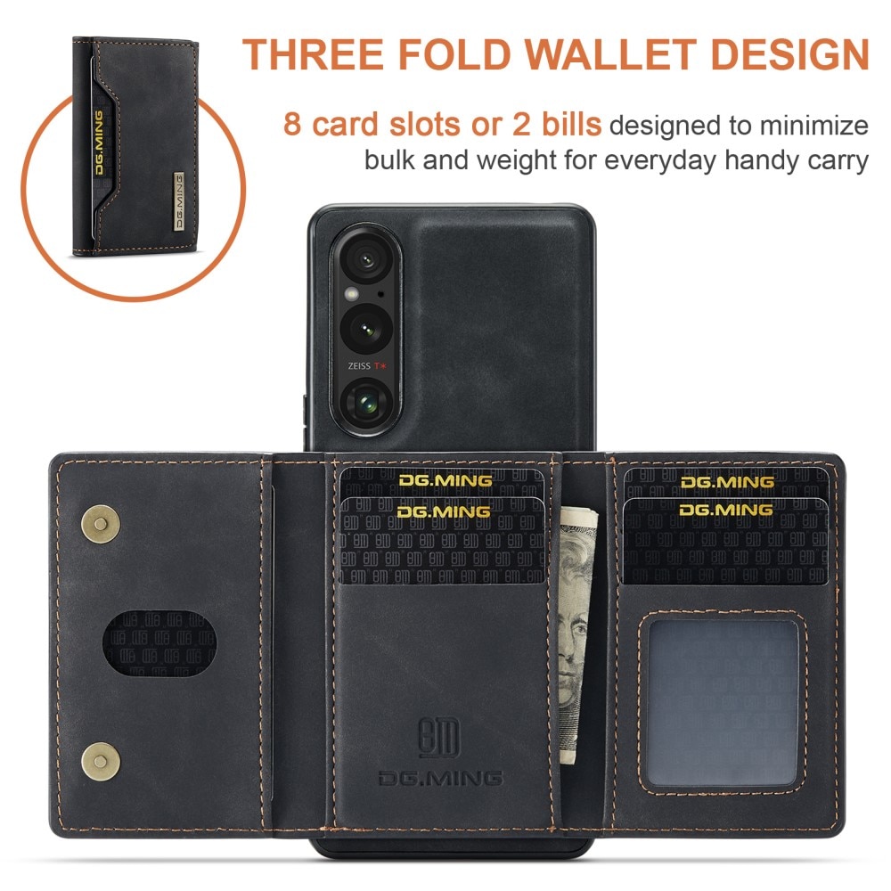 Coque Magnetic Card Slot Sony Xperia 1 V, Black