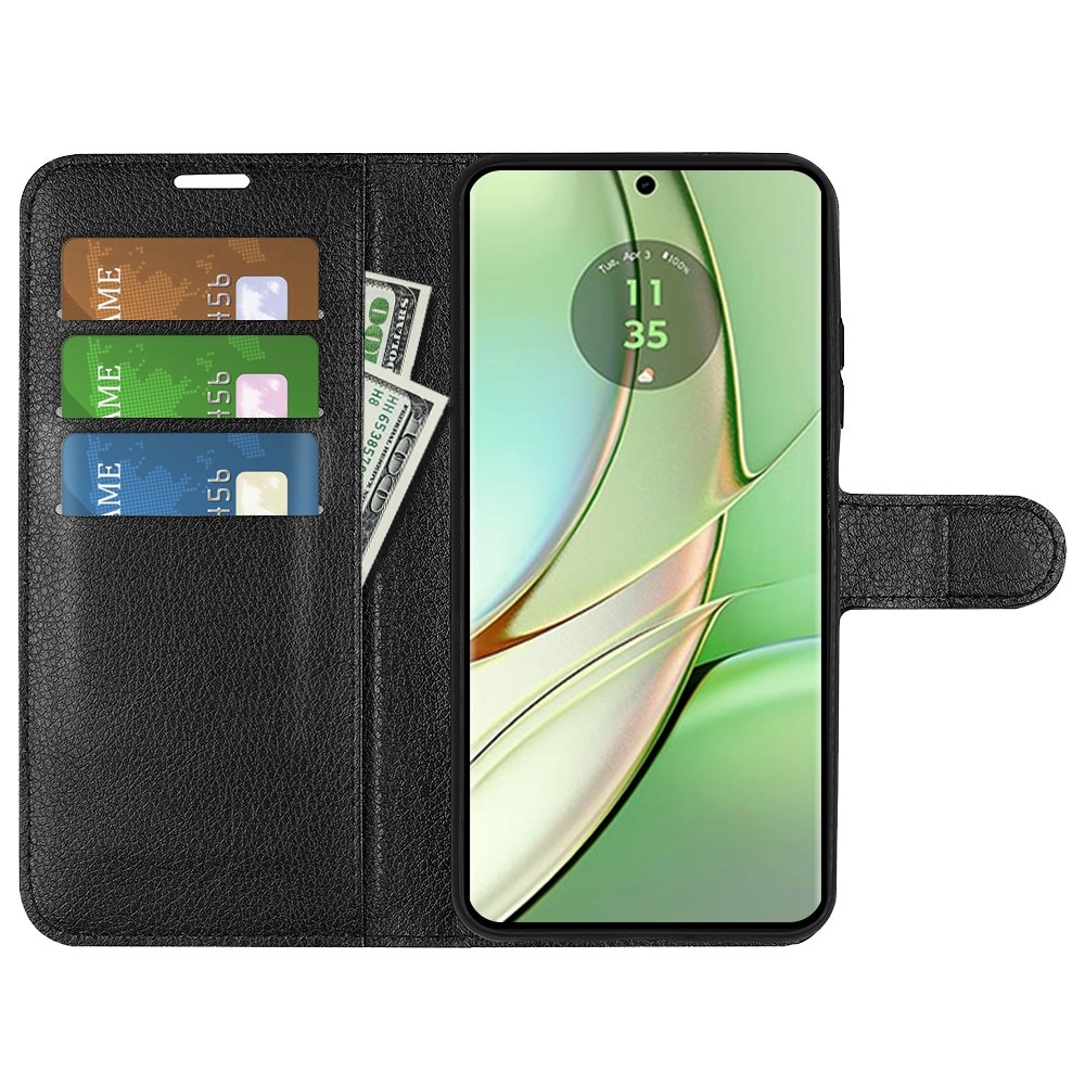 Coque portefeuille Motorola Edge 40, Noir