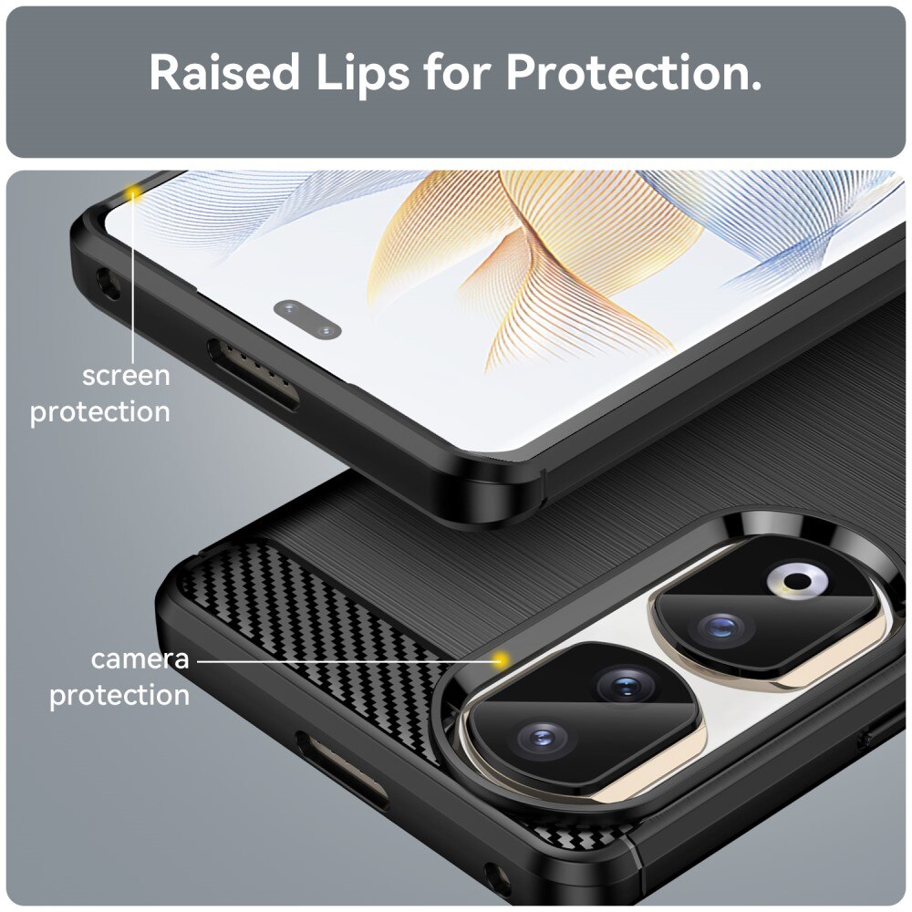 Coque TPU Brushed  Honor 90 Pro, [FÄRG}