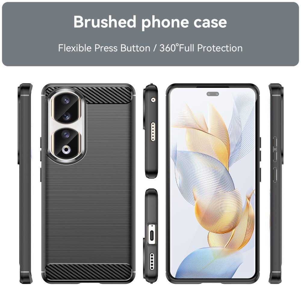 Coque TPU Brushed  Honor 90 Pro, [FÄRG}