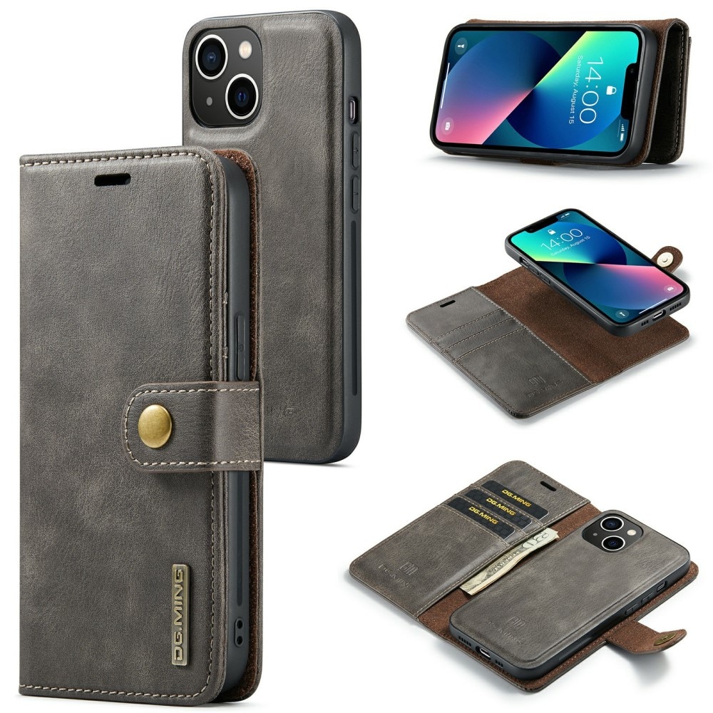 Étui portefeuille Magnet Wallet iPhone 15 Plus, Brown