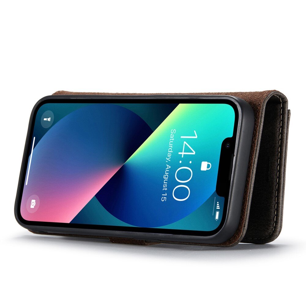 Étui portefeuille Magnet Wallet iPhone 15 Plus, Brown