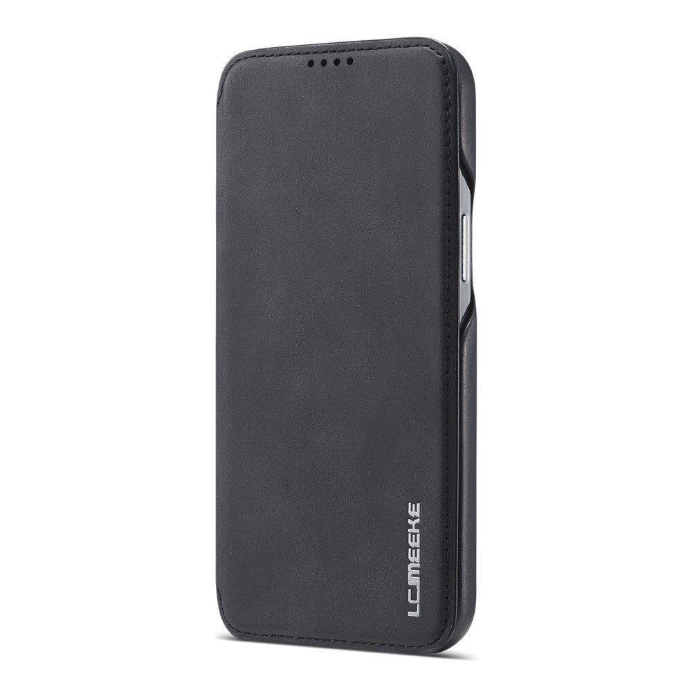 Étui portefeuille mince iPhone 15 Plus, noir