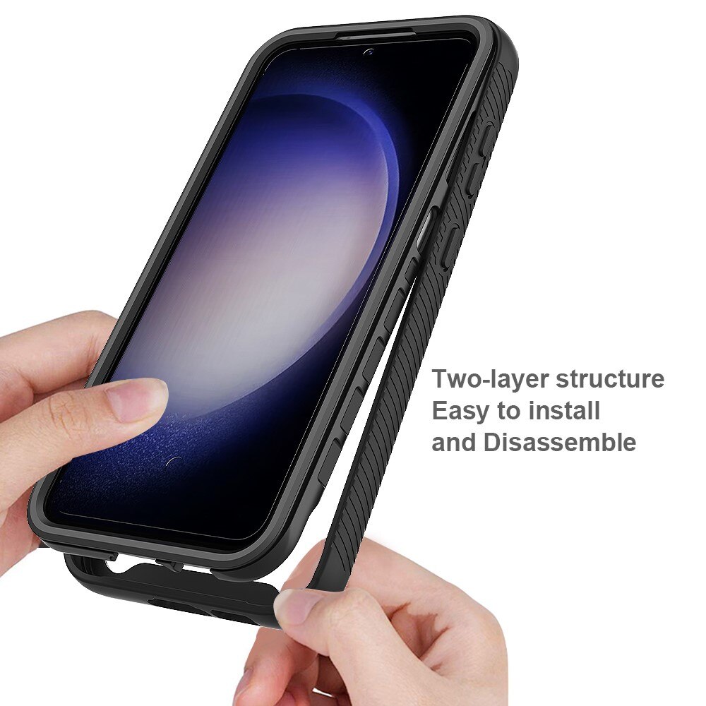 Coque de couverture complète Samsung Galaxy S23 FE, Noir
