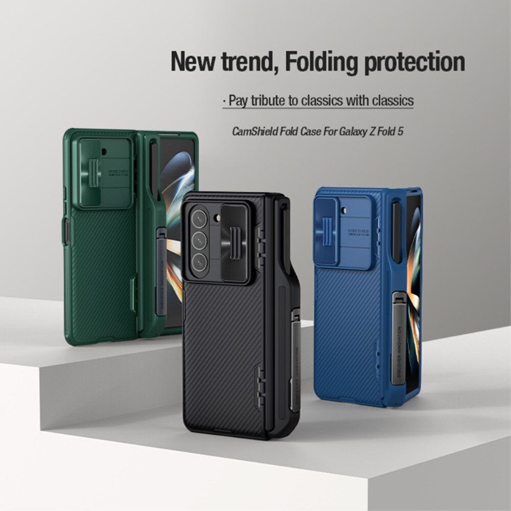 Coque CamShield Fold avec S pen intégré Samsung Galaxy Z Fold 5, noir