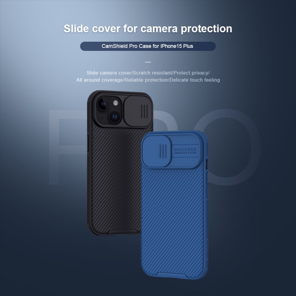 Coque CamShield iPhone 15, Noir