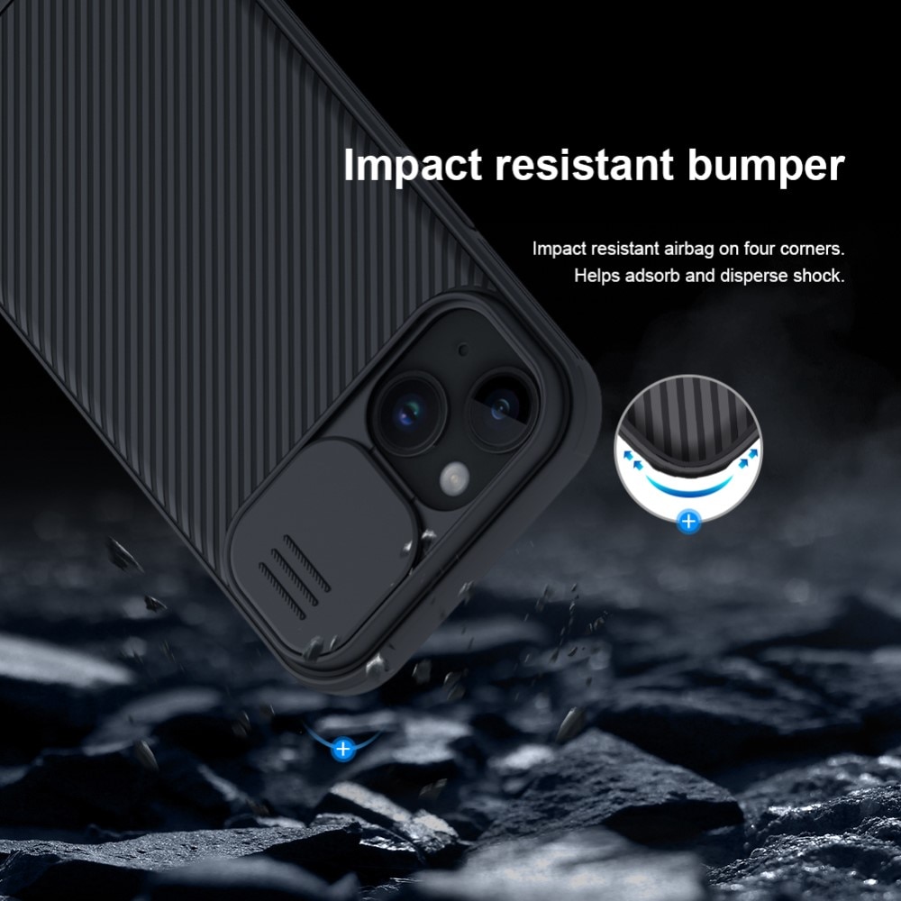 Coque CamShield iPhone 15, Noir