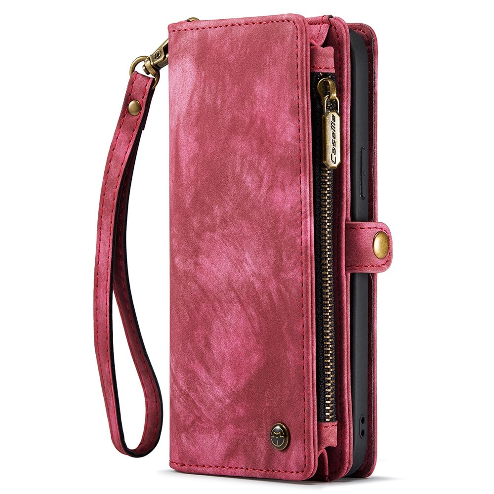 Étui portefeuille multi-cartes iPhone 15 Pro Max, Rouge