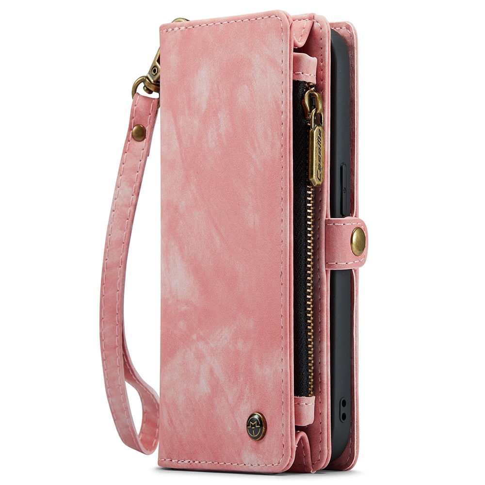 Étui portefeuille multi-cartes iPhone 15, Rose