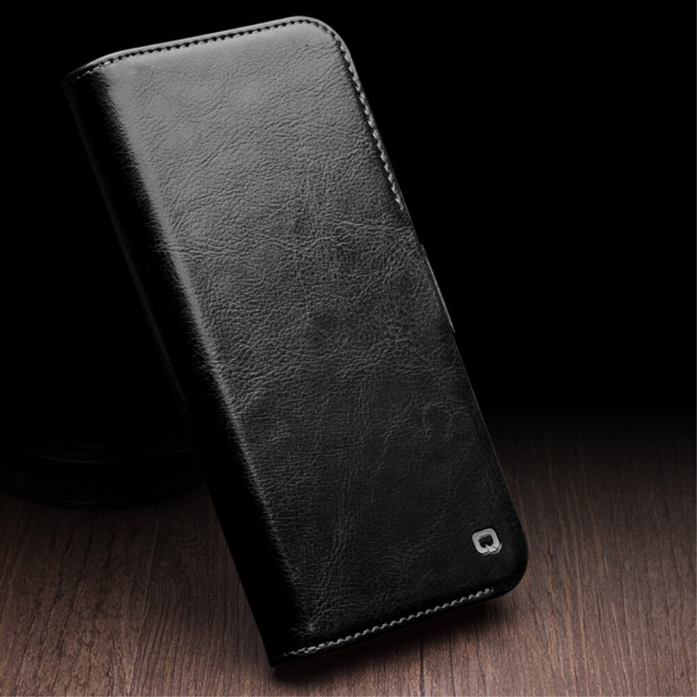 Leather Wallet Case iPhone 15 Pro Max, Black