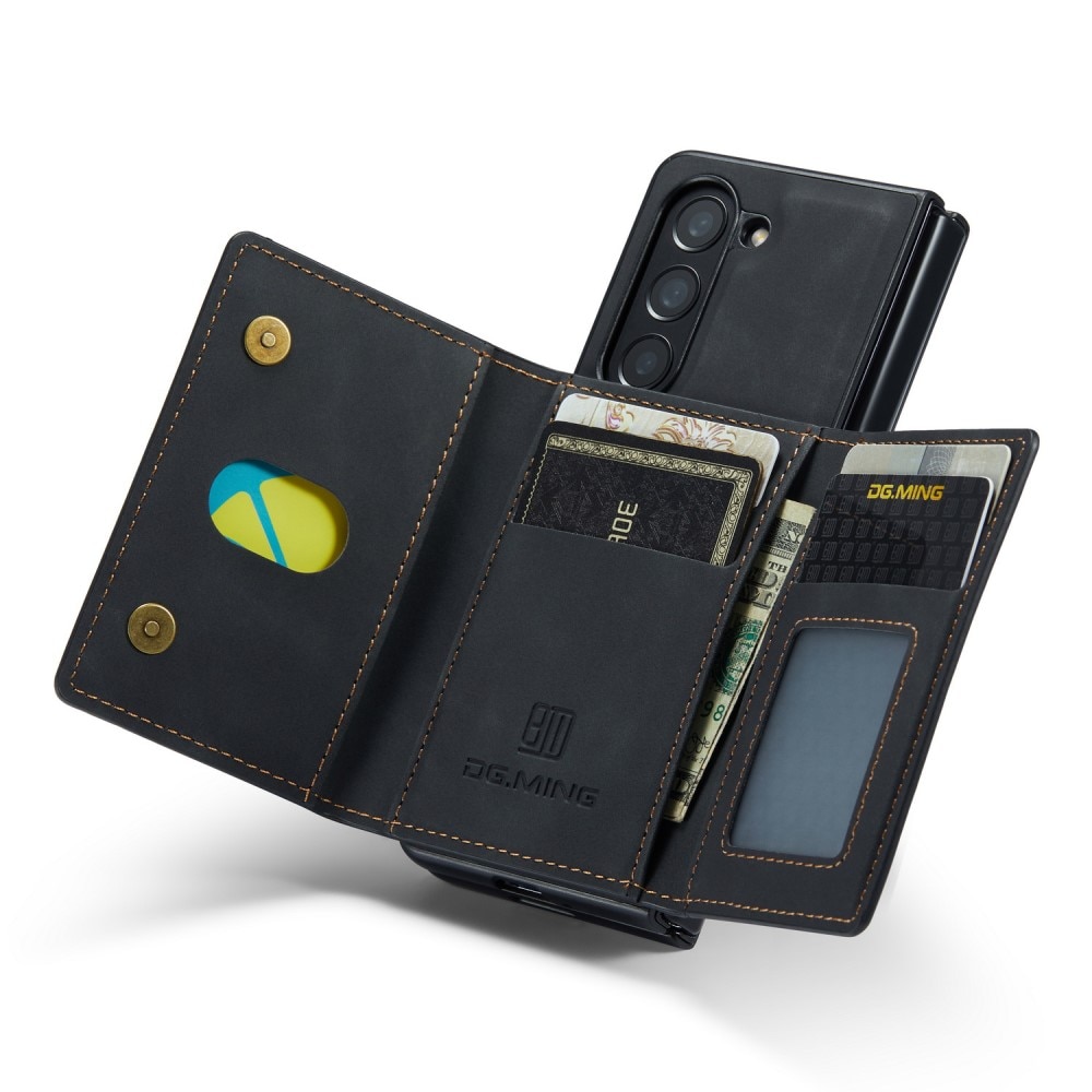 Coque Magnetic Card Slot Samsung Galaxy Z Fold 5, Black