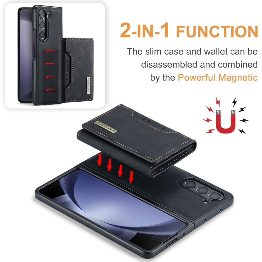 Coque Magnetic Card Slot Samsung Galaxy Z Fold 5, Black