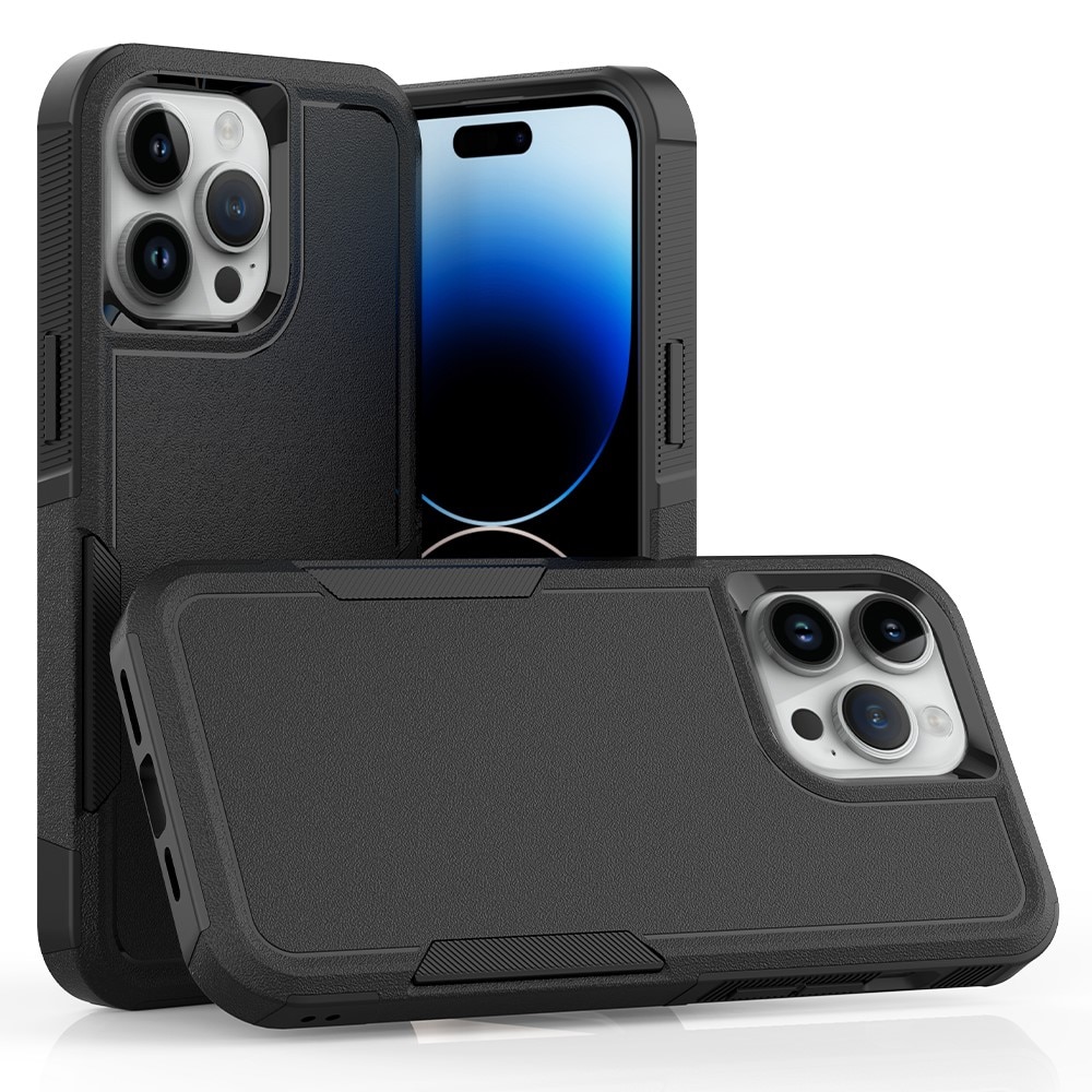 Coque hybride Off-road iPhone 15 Pro Max, noir