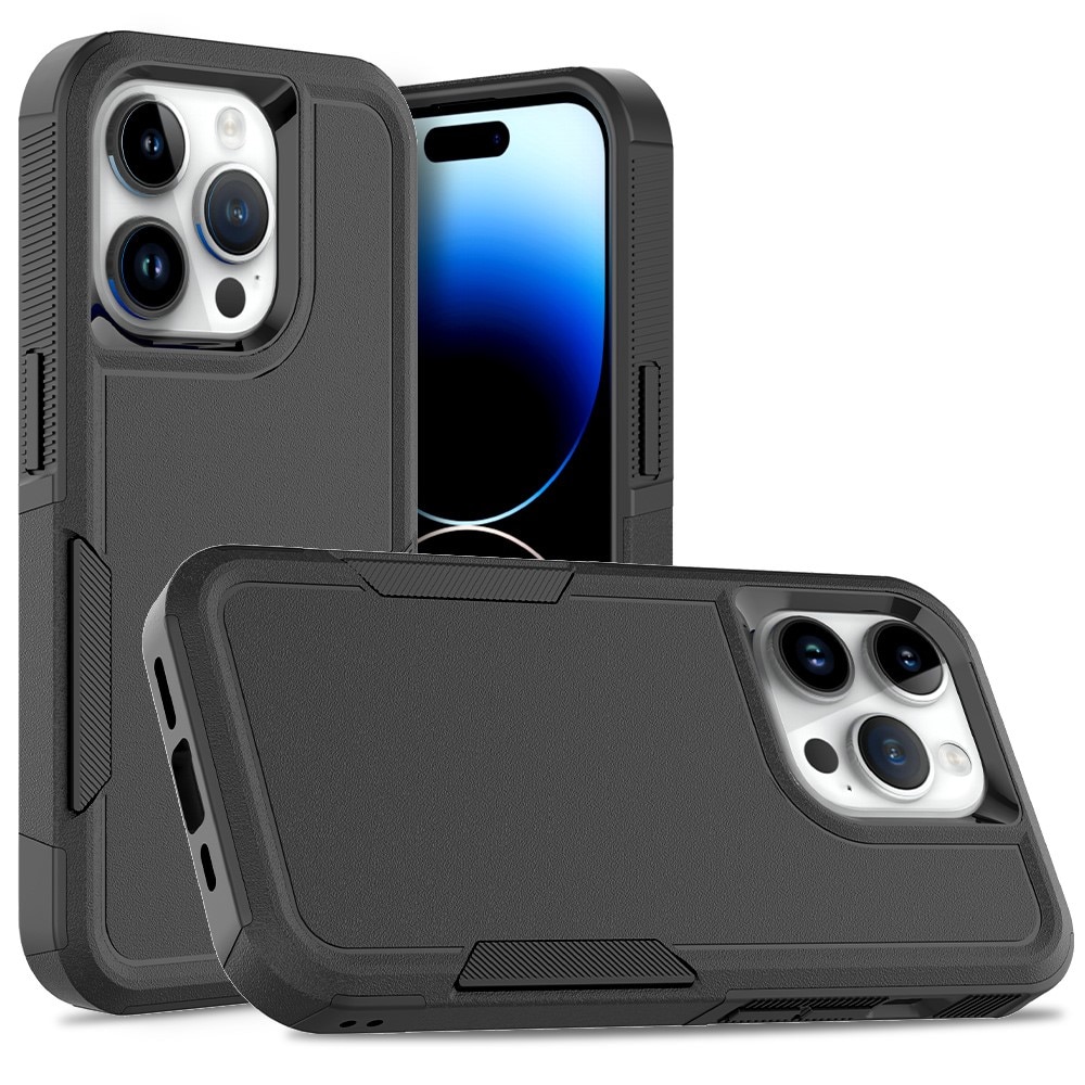 Coque hybride Off-road iPhone 15 Pro, noir