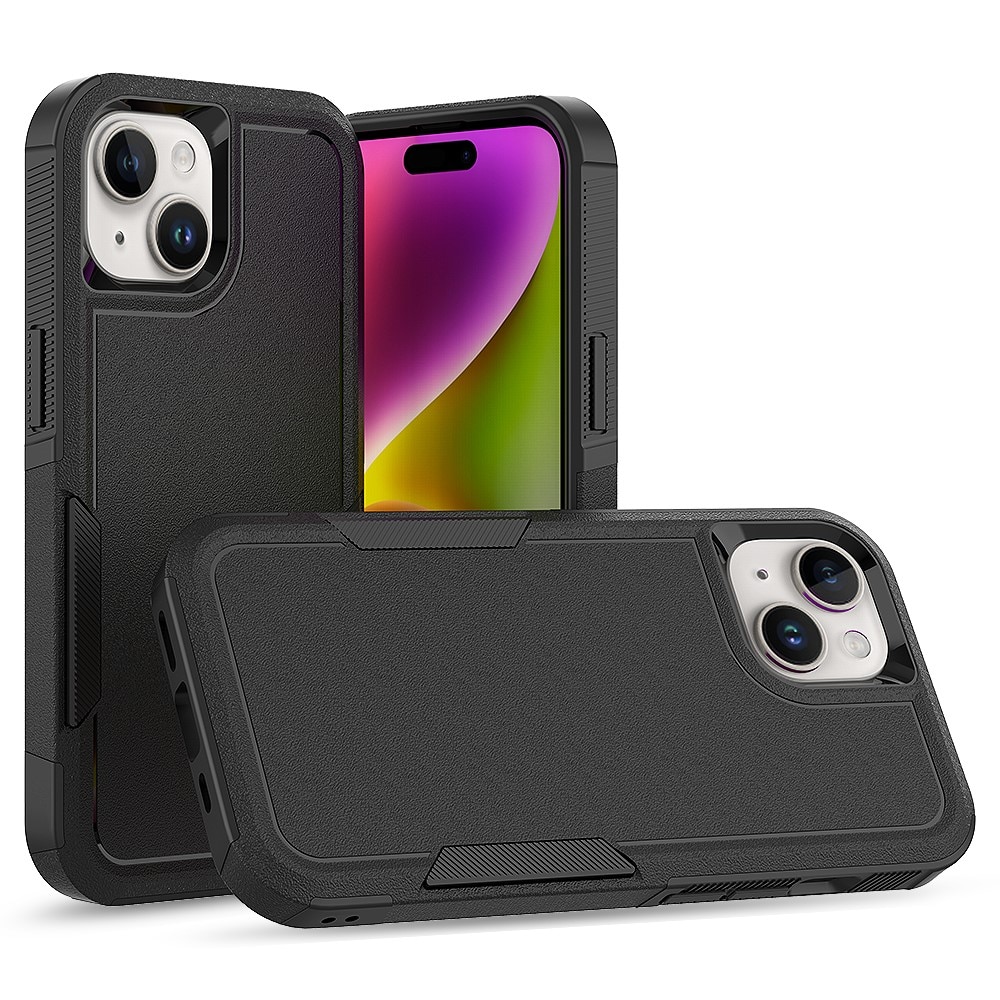 Coque hybride Off-road iPhone 15, noir