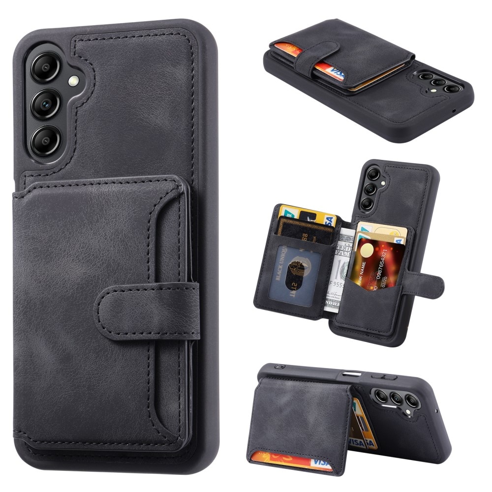 Coque porte-cartes Multi-slot anti-RFID Samsung Galaxy S23 FE, noir