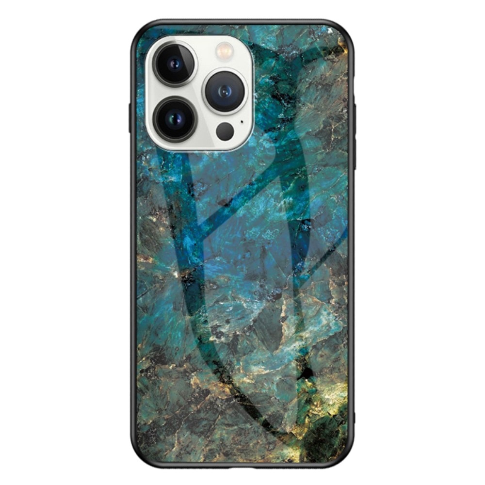 Coque en verre trempé iPhone 15 Pro Max, emerald
