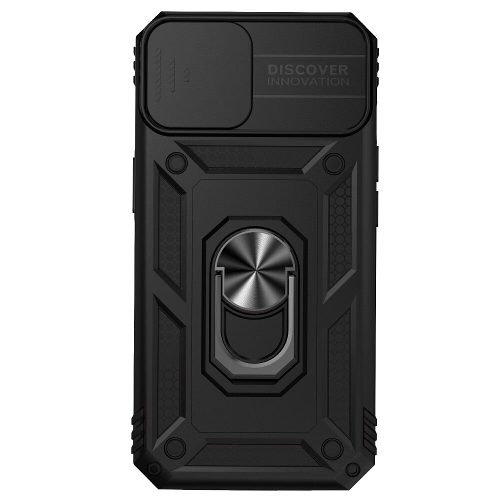Coque Hybride Ring avec Protège Caméra iPhone 15 Plus, Noir