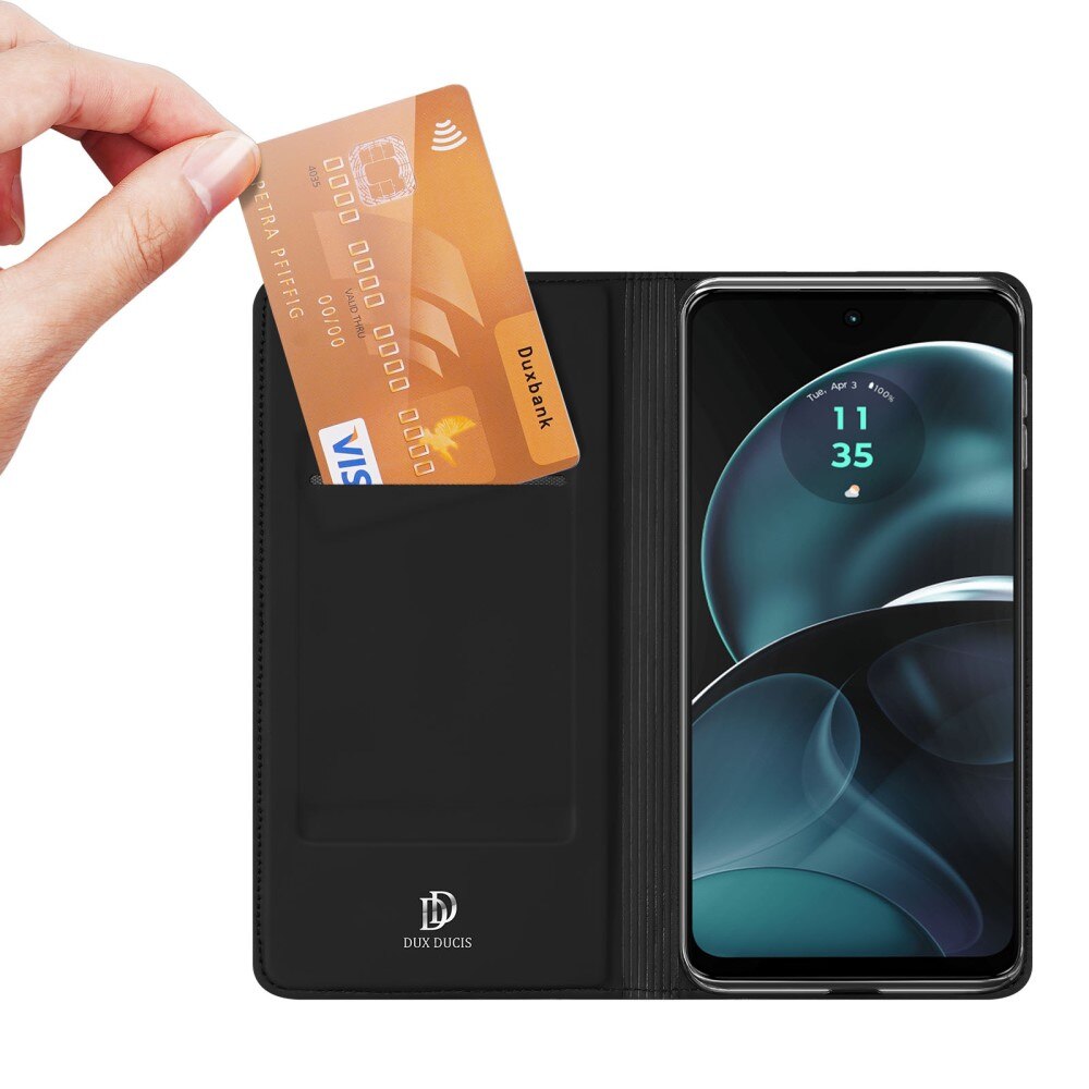 Étui portefeuille Skin Pro Series Motorola Moto G14, Noir