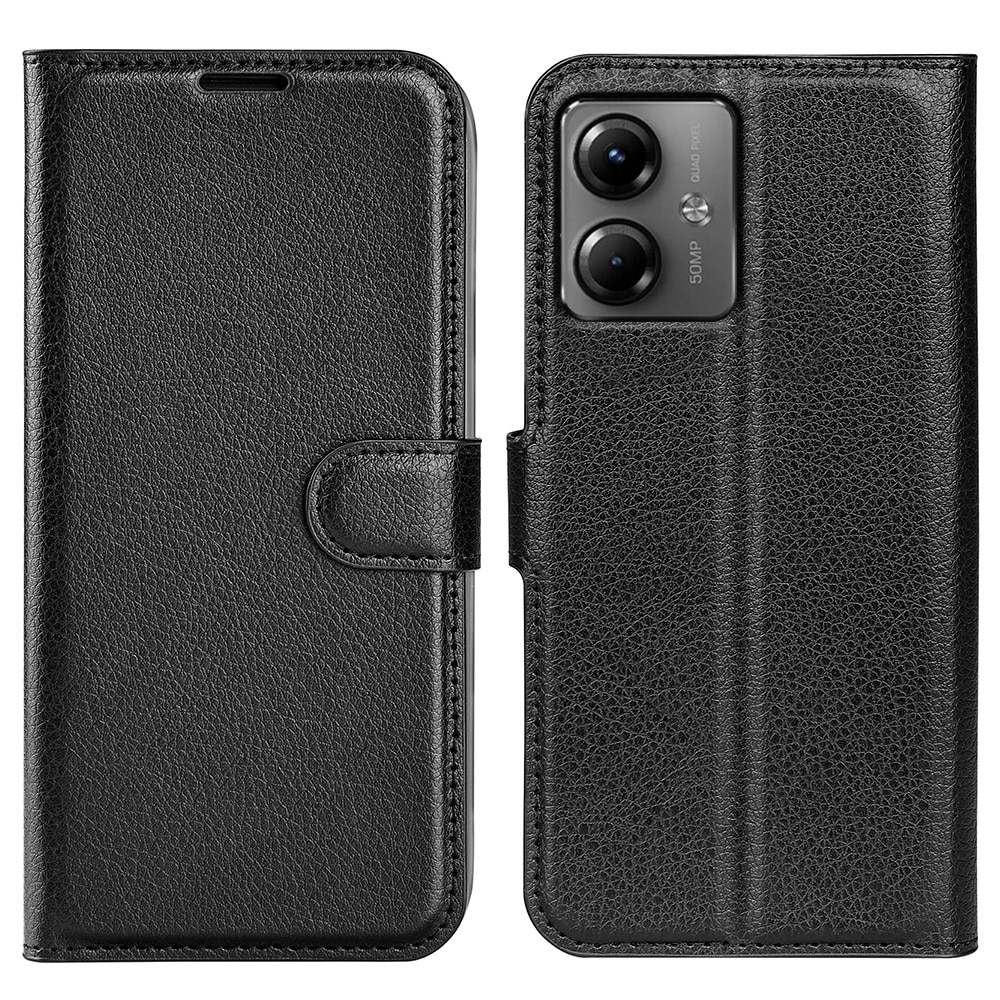 Coque portefeuille Motorola Moto G14, noir