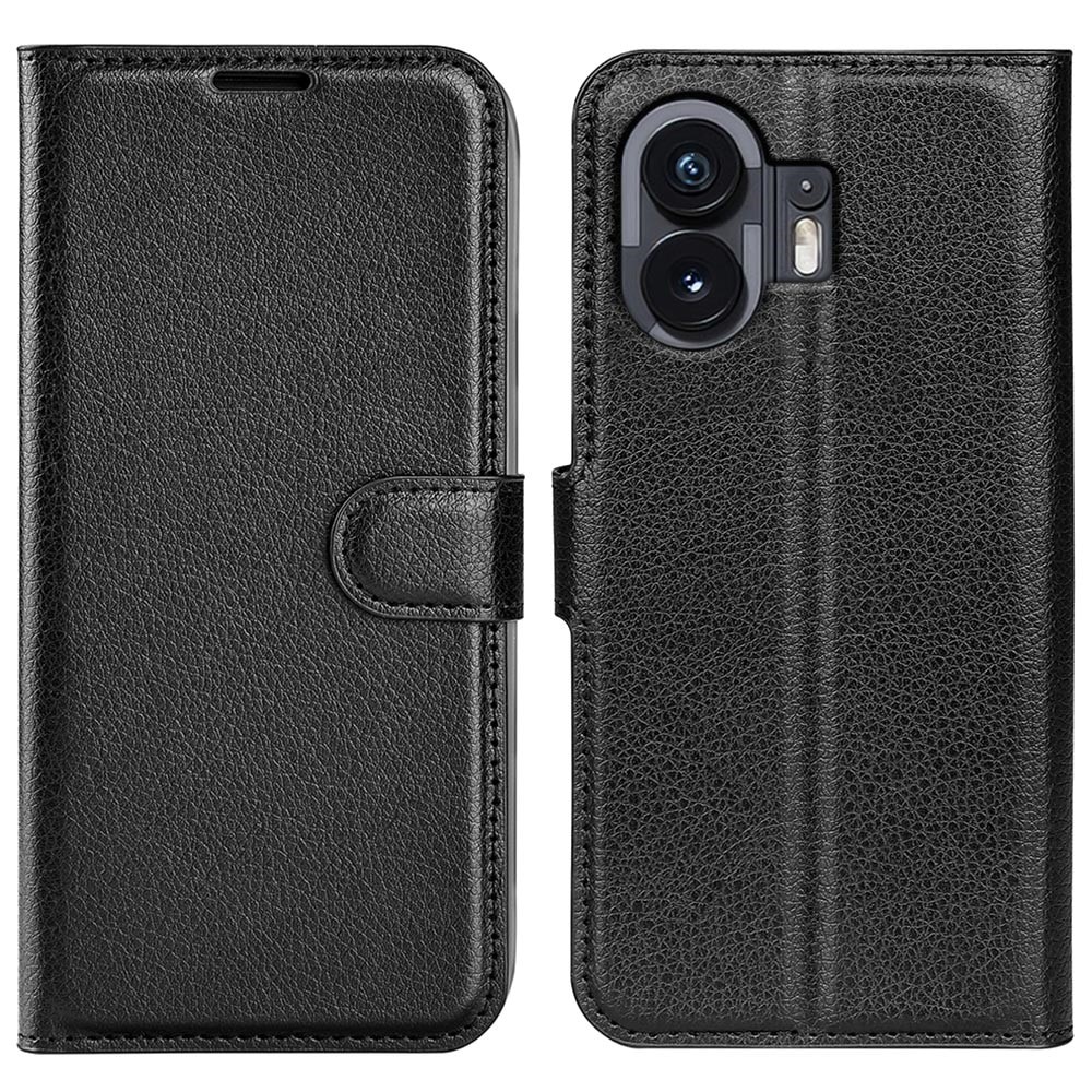 Coque portefeuille Nothing Phone 2, Noir