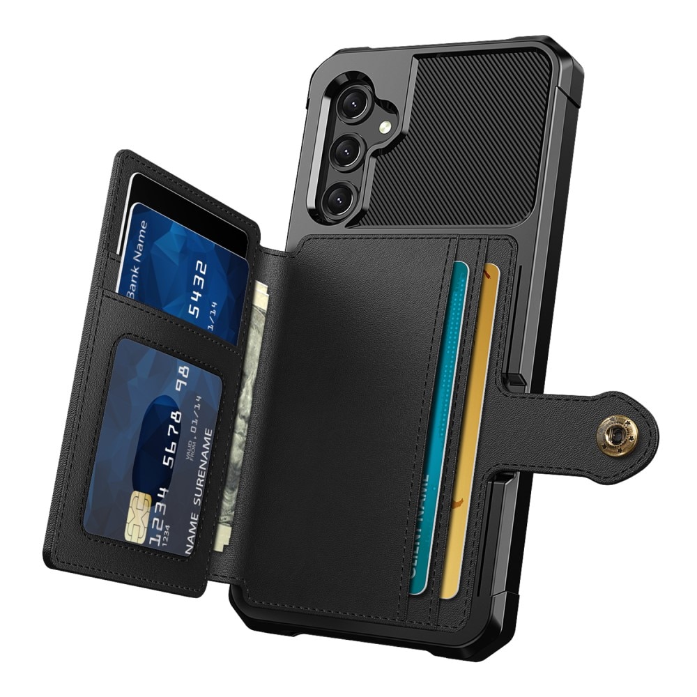 Coque porte-cartes Tough Multi-slot Samsung Galaxy A24, noir