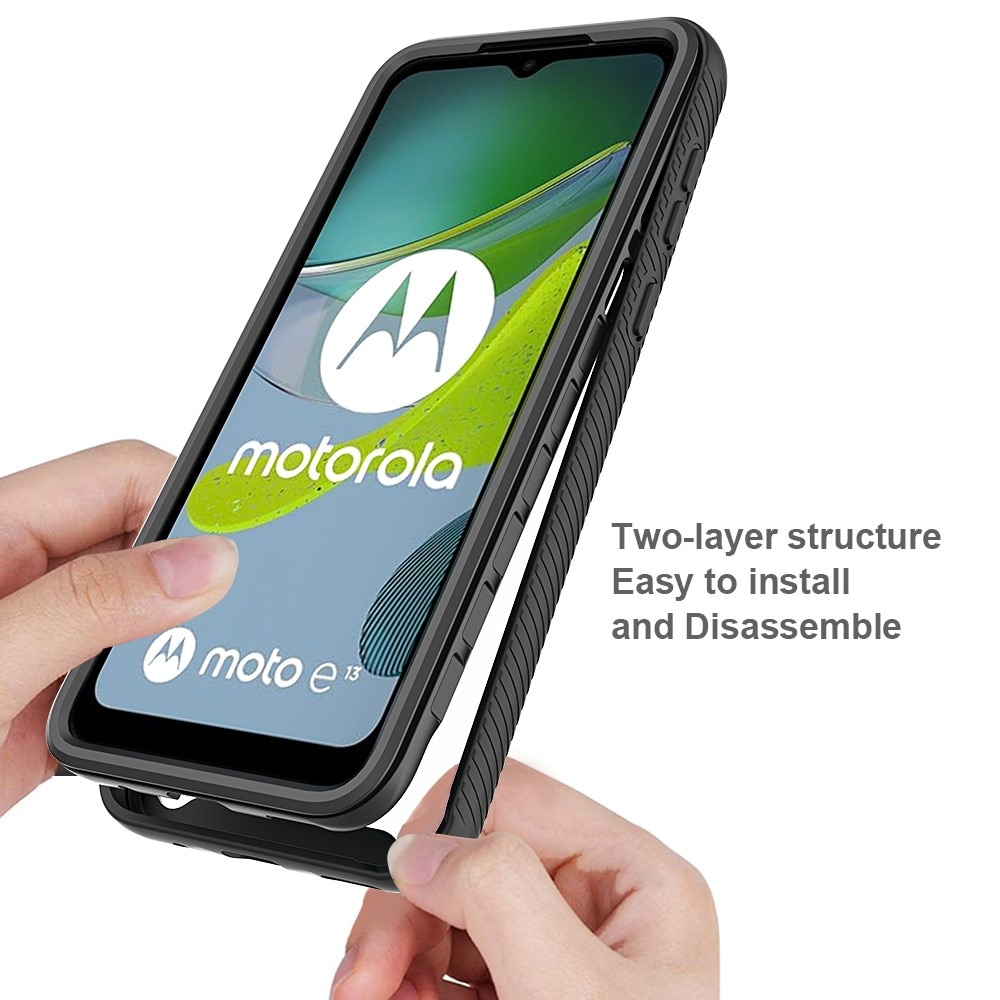Coque Full Protection Motorola Moto E13, noir