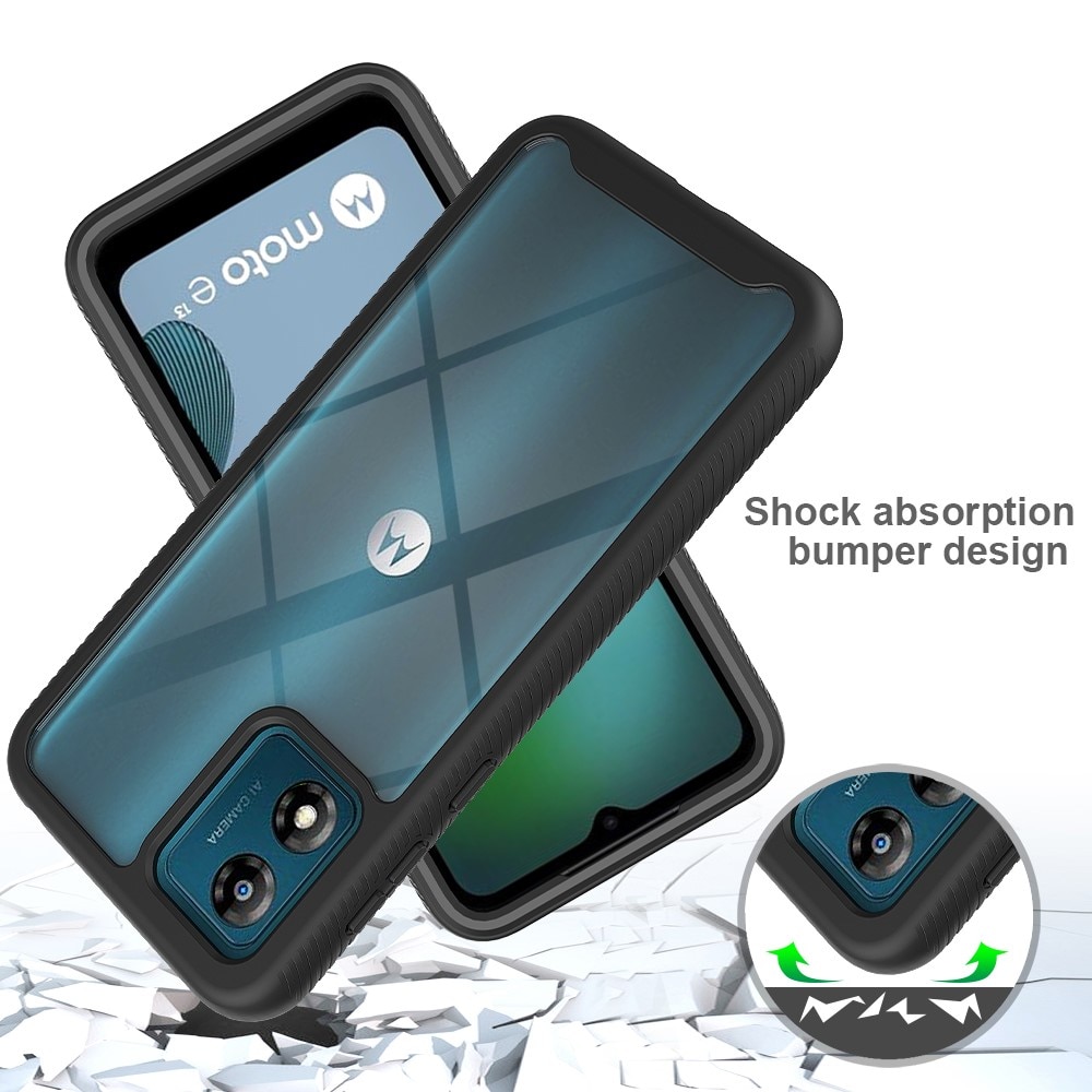 Coque Full Protection Motorola Moto E13, noir