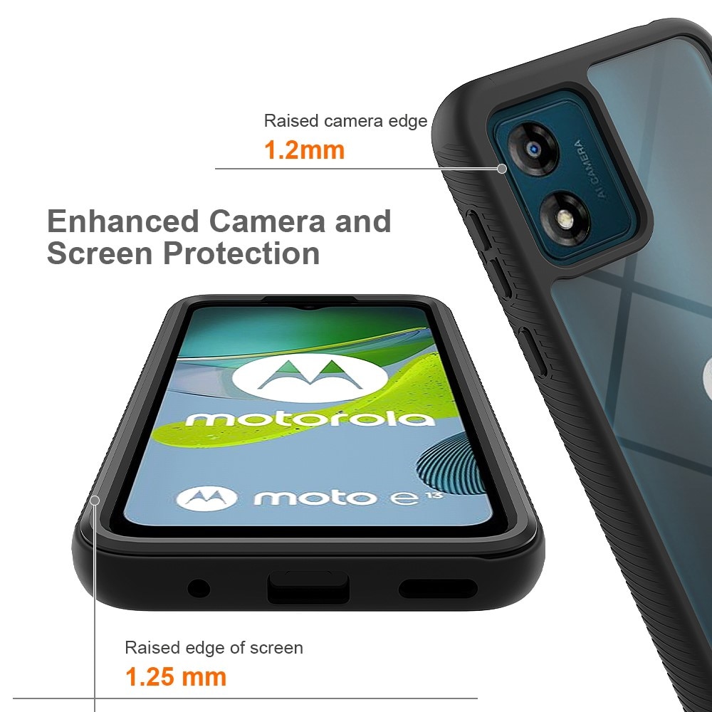 Coque Full Protection Motorola Moto E13, Noir
