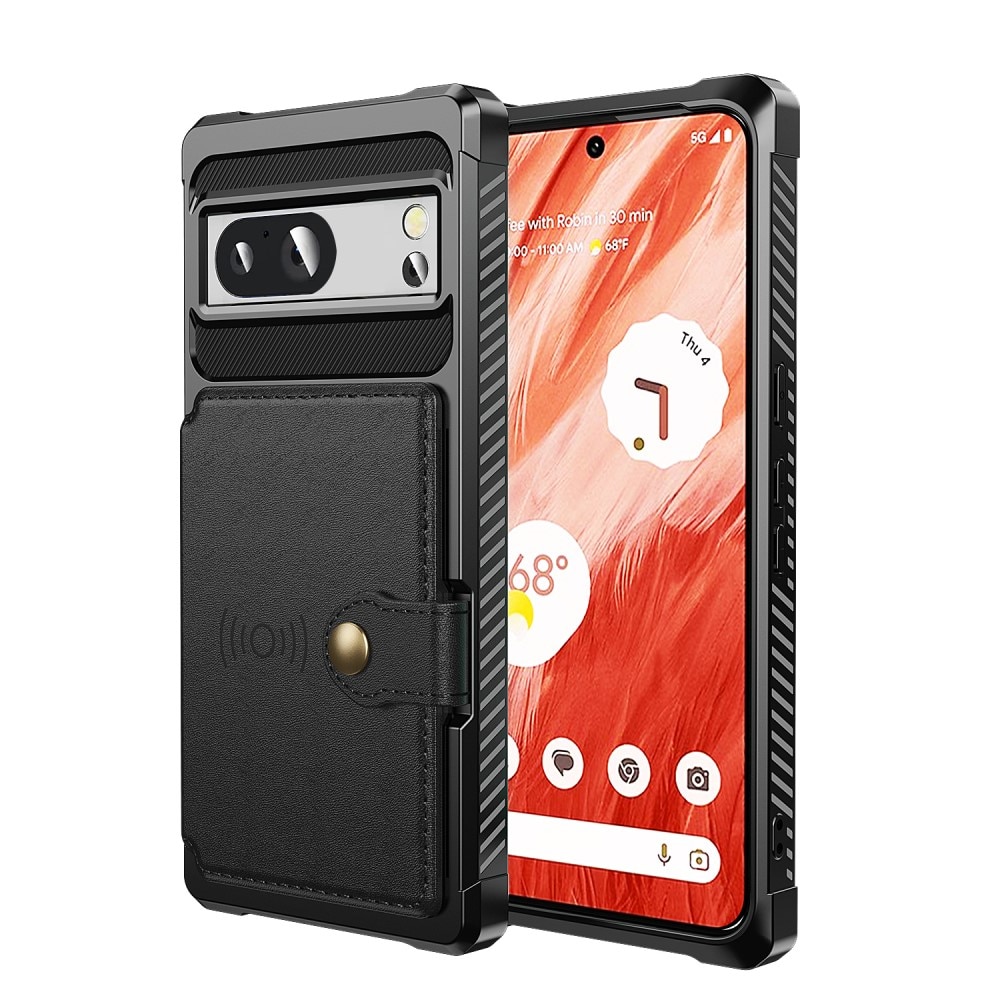 Coque porte-cartes Tough Multi-slot Google Pixel 8, Noir