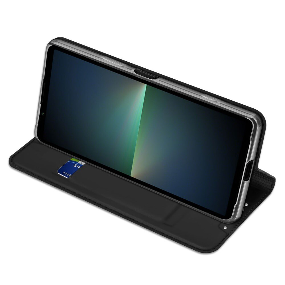 Étui portefeuille Skin Pro Series Sony Xperia 5 V, Noir