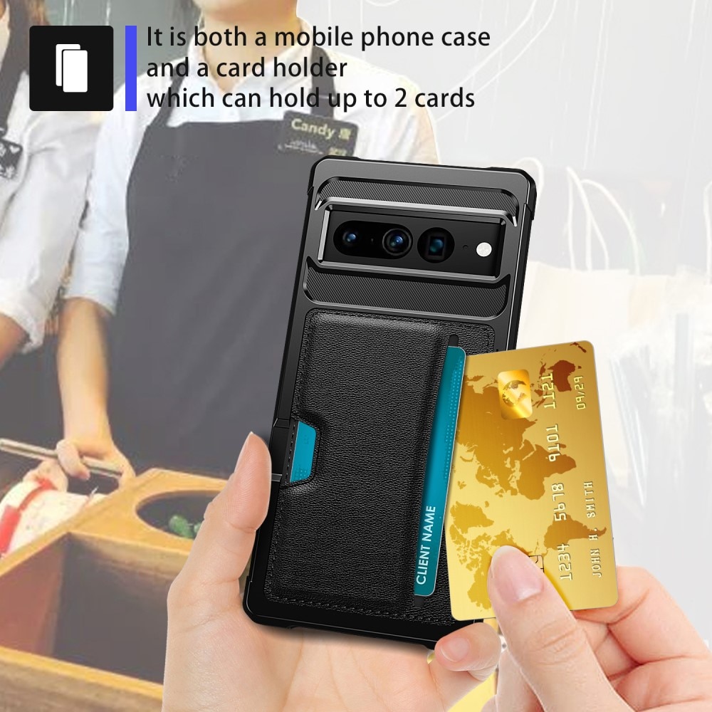 Coque Tough Card Case Google Pixel 8 Pro, noir