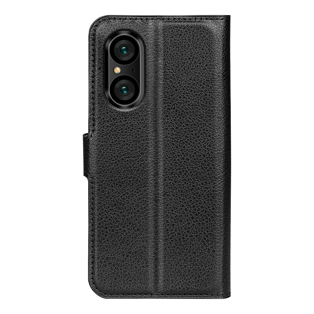 Coque portefeuille Sony Xperia 5 V, noir