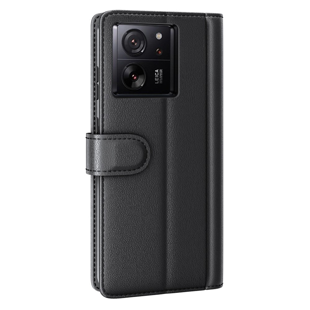Étui en cuir veritable Xiaomi 13T, Noir