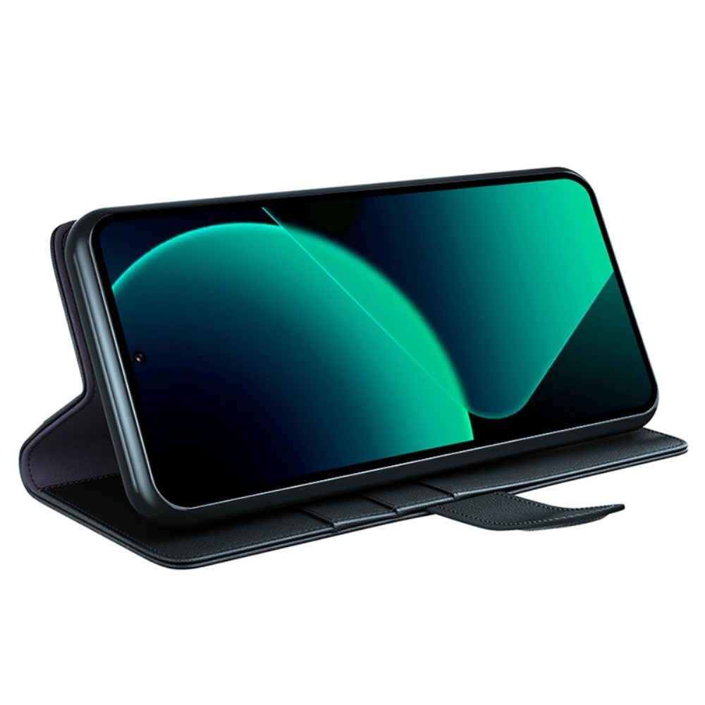 Étui en cuir veritable Xiaomi 13T, Noir