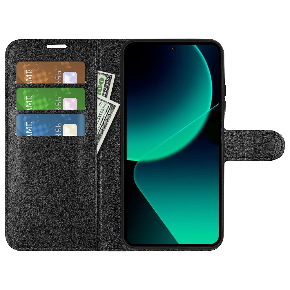 Coque portefeuille Xiaomi 13T Pro, Noir