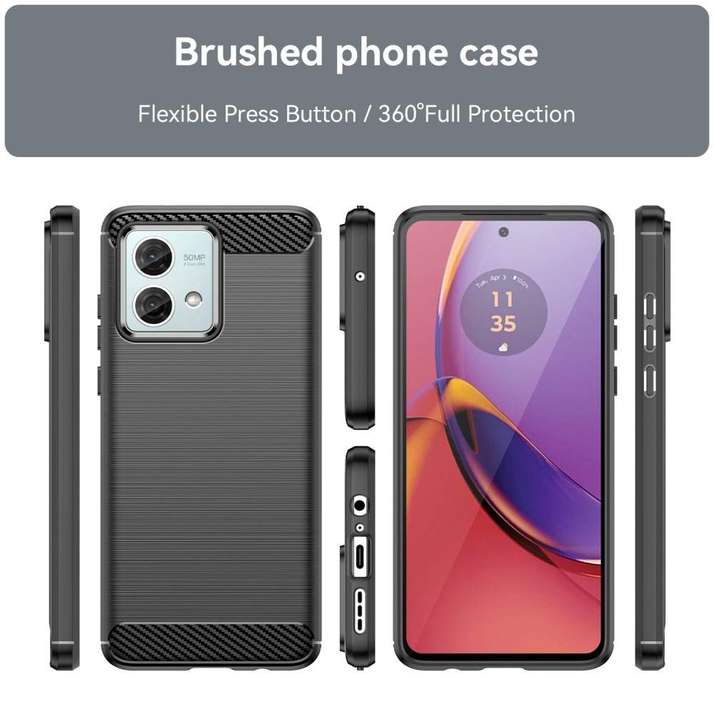 Coque TPU Brushed Motorola Moto G84, Black