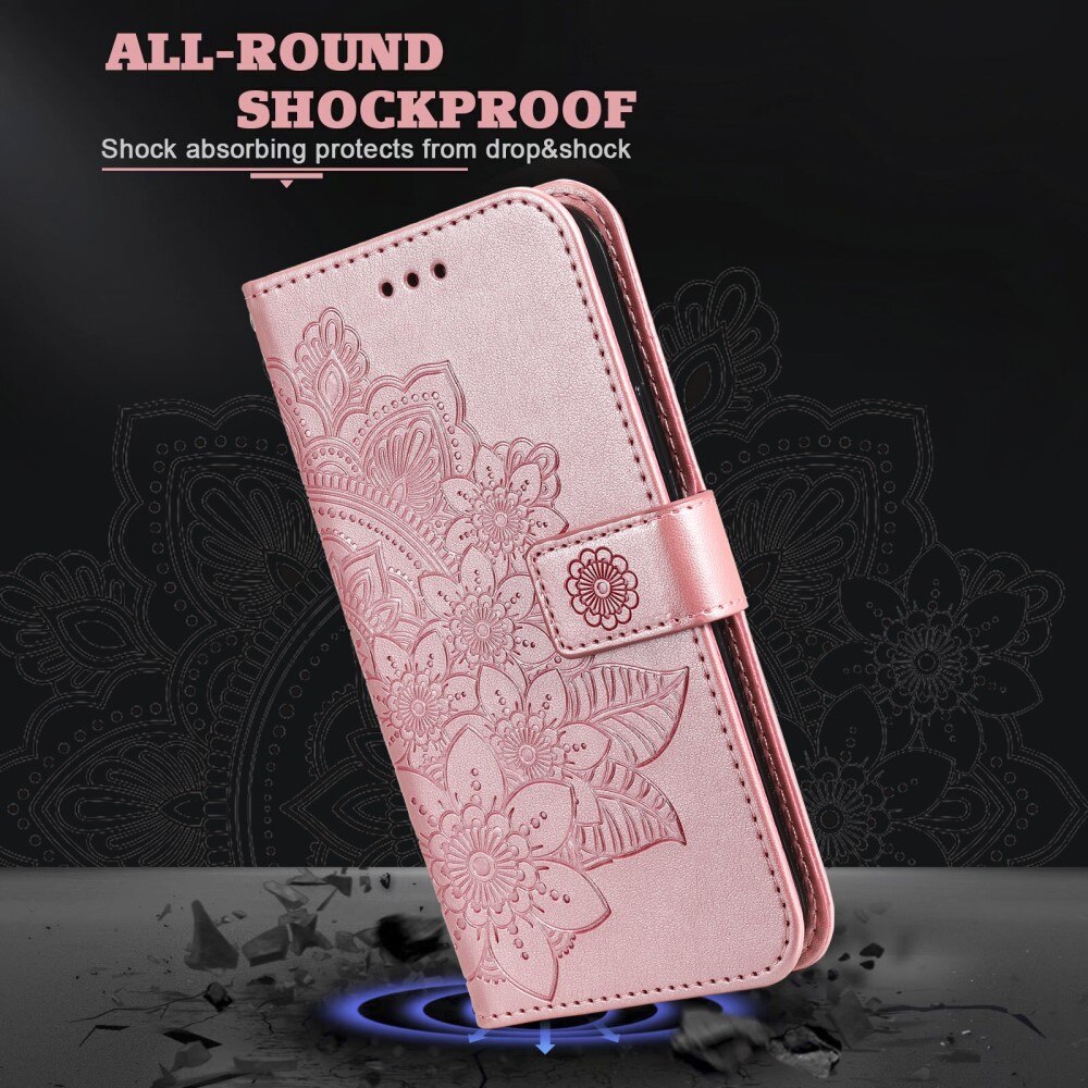 Étui en cuir Mandala Xiaomi 13T Pro, rose